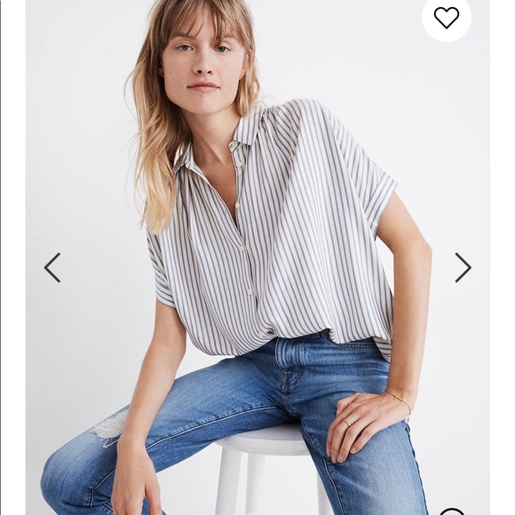 Madewell Tops - Madewell Central Shirt in Dalton Stripe, size S